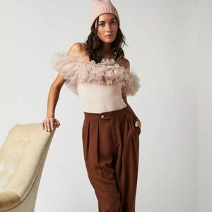 Big Love Free People Bodysuit in blush